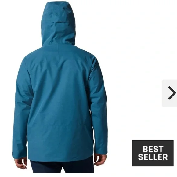 Mountain Hardwear Men’s Sky Ridge Gore-tex recco snow jacket, blue